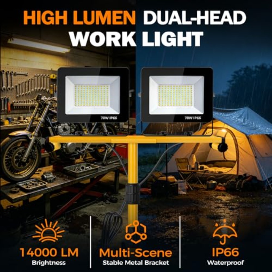 LED Work Lights with Stand, 21 – Outdoor Lighting Kelvin Bewertung und Preis