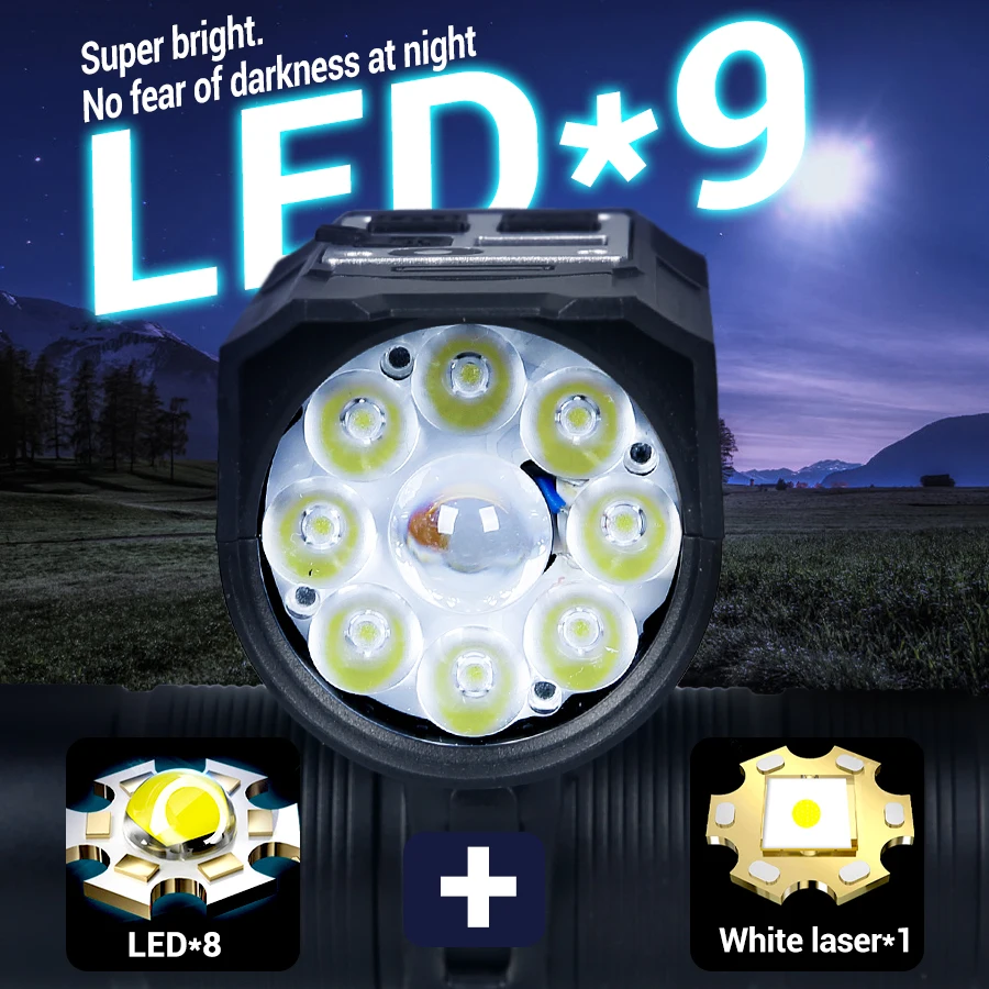 9 LED Bicycle Headlight USB Re – Outdoor Lighting Ideas For Party Bewertung und Preis