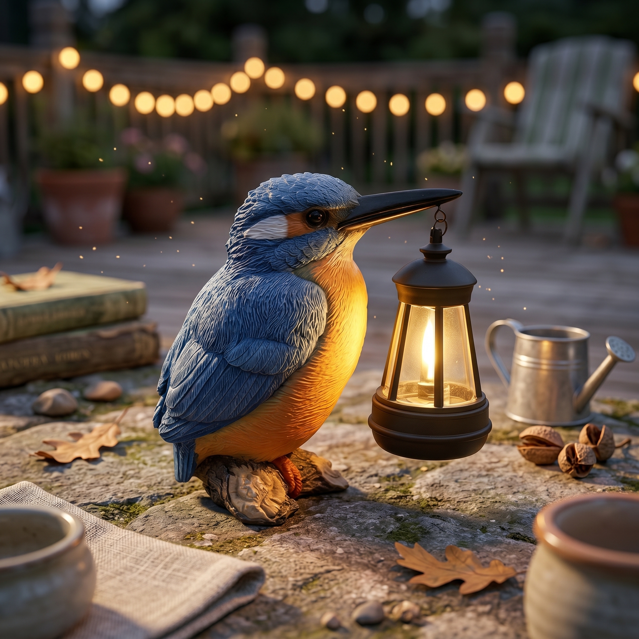 Solar Kingfisher Statue Resin  – Outdoor Lighting Design Bewertung und Preis