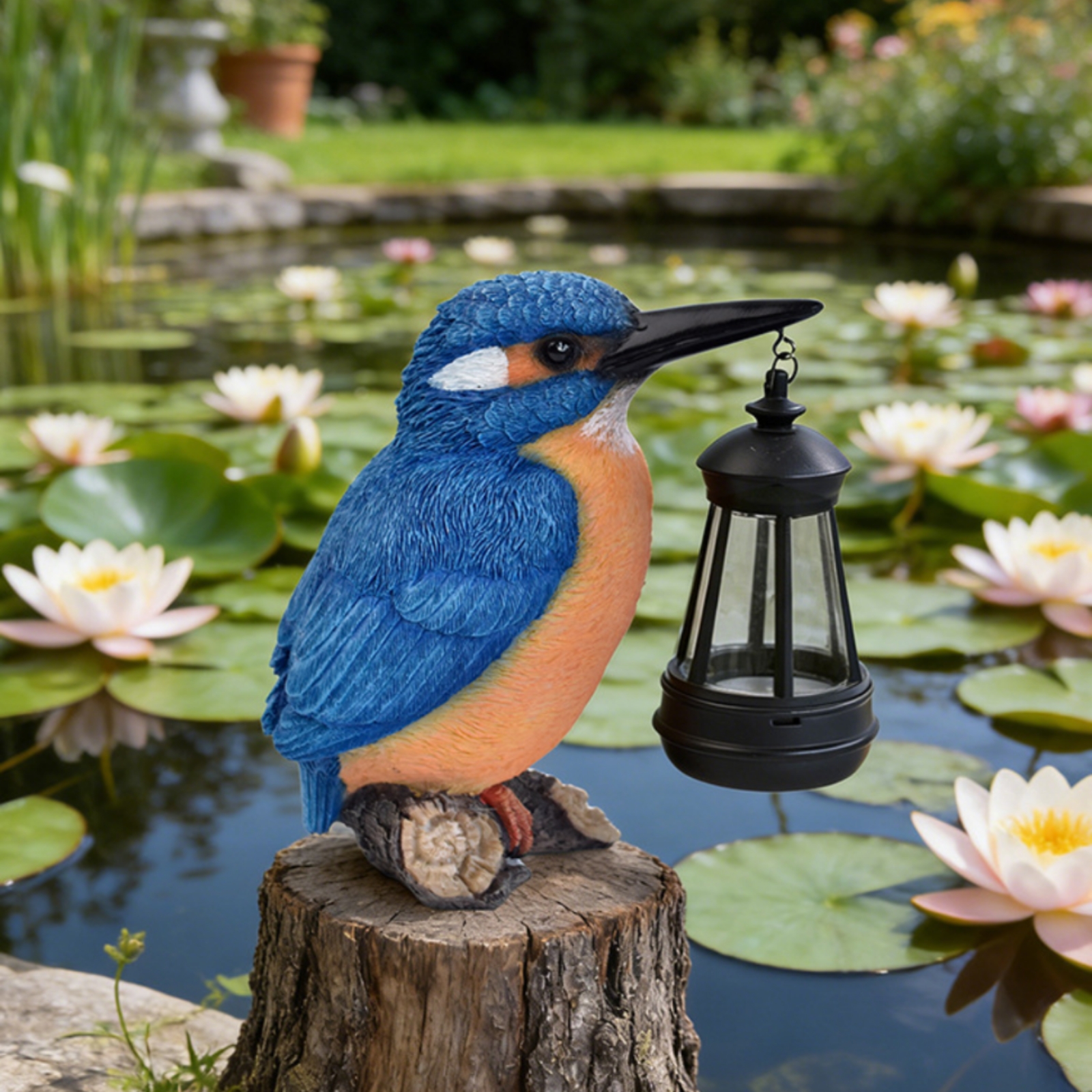 Solar Kingfisher Statue Resin  – Outdoor Lighting Design Bewertung und Preis
