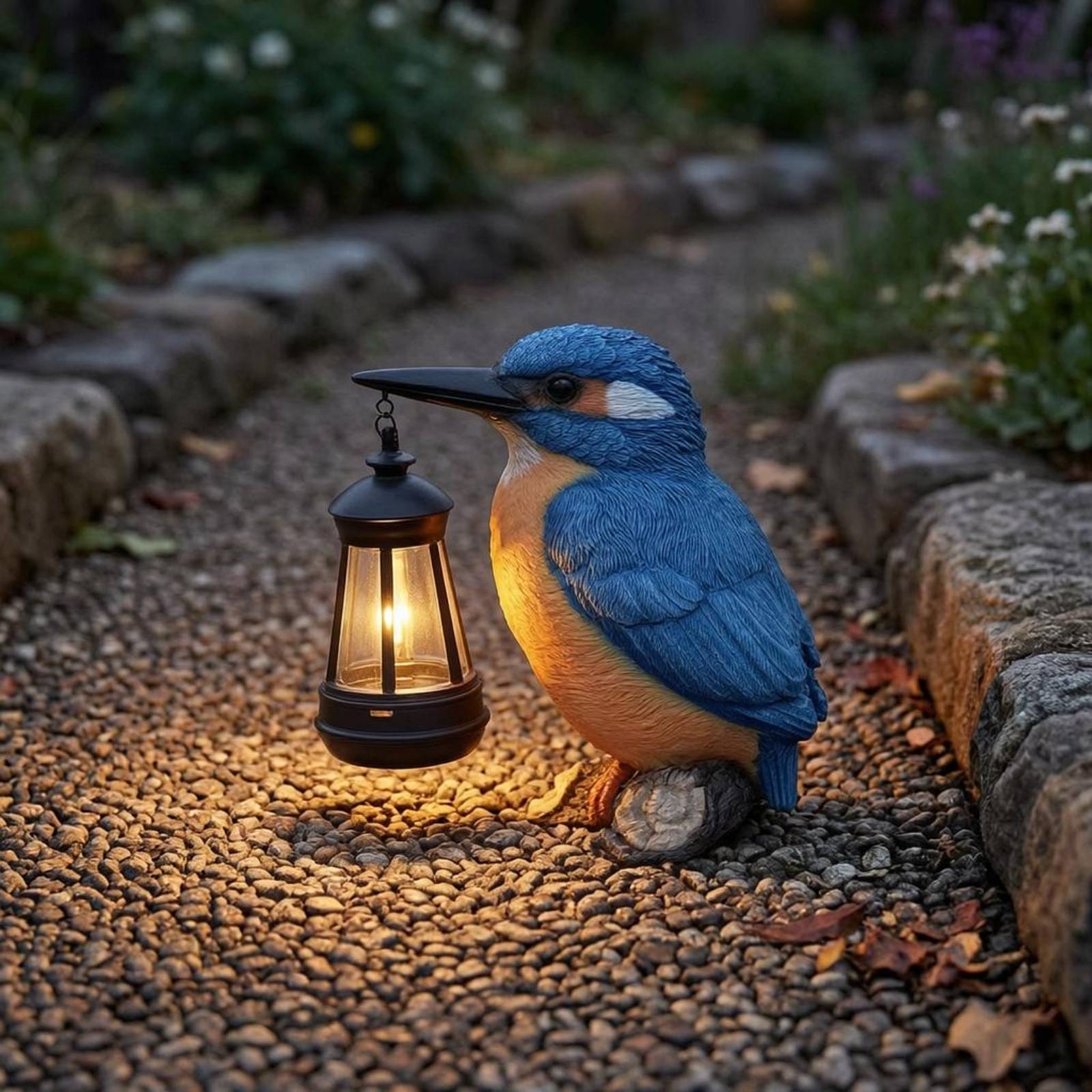 Solar Kingfisher Statue Resin  – Outdoor Lighting Design Bewertung und Preis