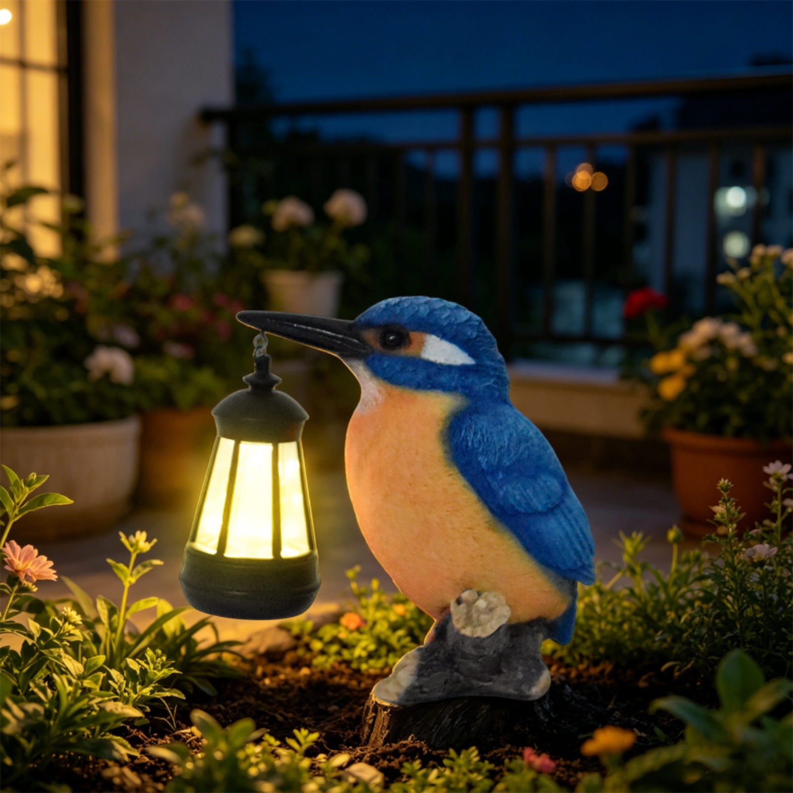 Solar Kingfisher Statue Resin  – Outdoor Lighting Design Bewertung und Preis