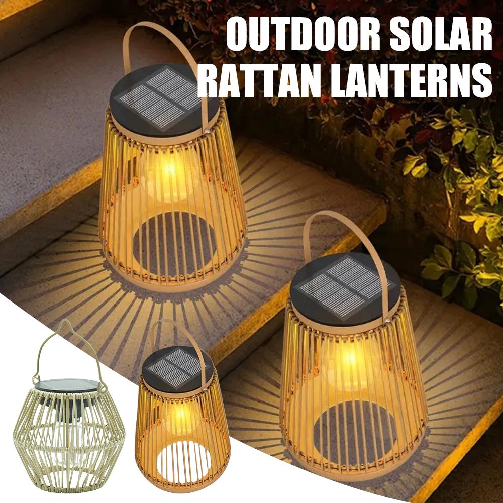 IP65 Waterproof Solar Rattan L – Outdoor Lighting Patio Bewertung und Preis
