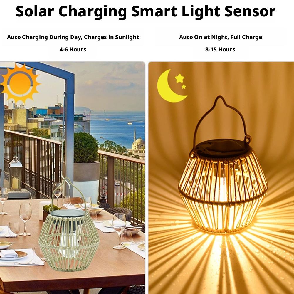 IP65 Waterproof Solar Rattan L – Outdoor Lighting Patio Bewertung und Preis