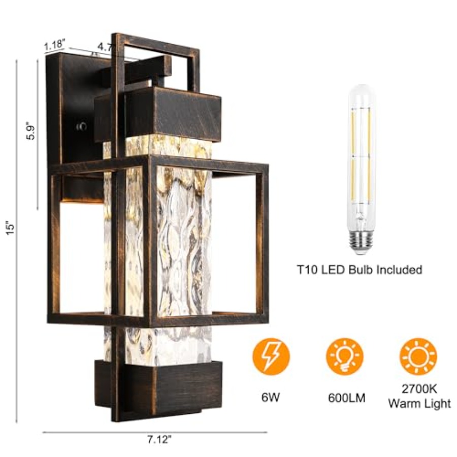 Modern Outdoor Light Fixtures  – Outdoor Lighting Sconce Bewertung und Preis
