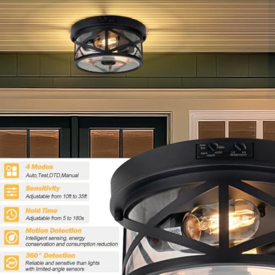 Motion Sensor Outdoor Ceiling  – Outdoor Lighting Fixtures Bewertung und Preis