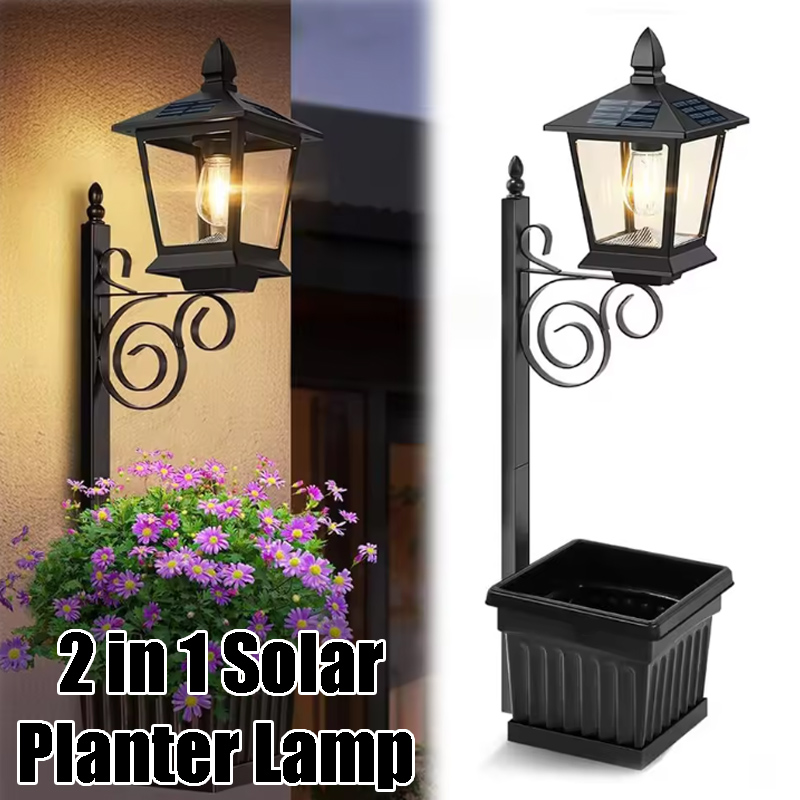 Solar Powered 2-in-1 Flower Po – Outdoor Lighting Patio Bewertung und Preis