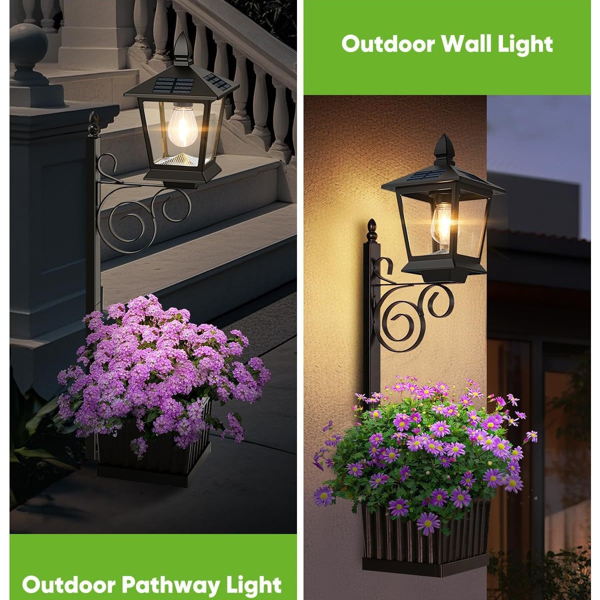 Solar Powered 2-in-1 Flower Po – Outdoor Lighting Patio Bewertung und Preis