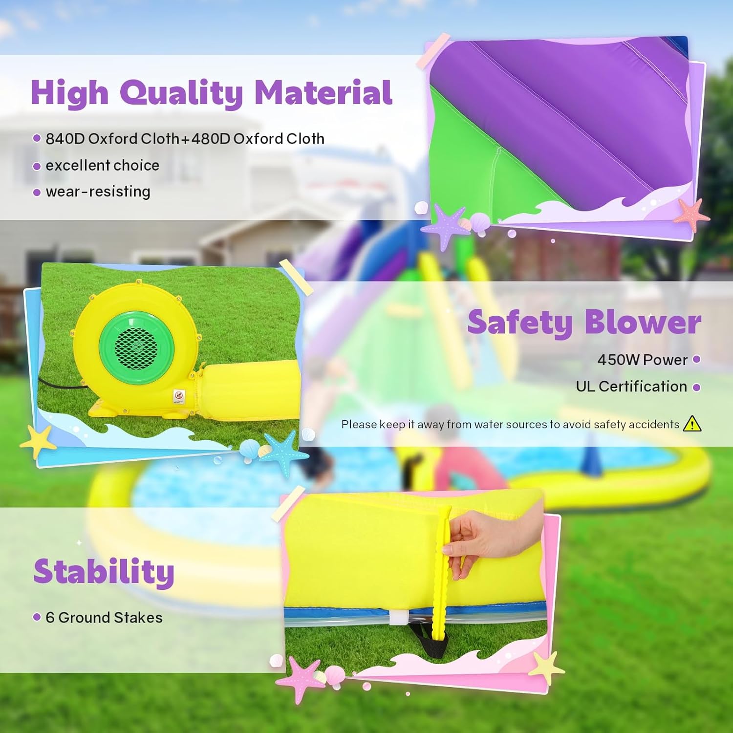 13x14FT Inflatable Bounce Hous – Outdoor Lighting Yellow Bewertung und Preis