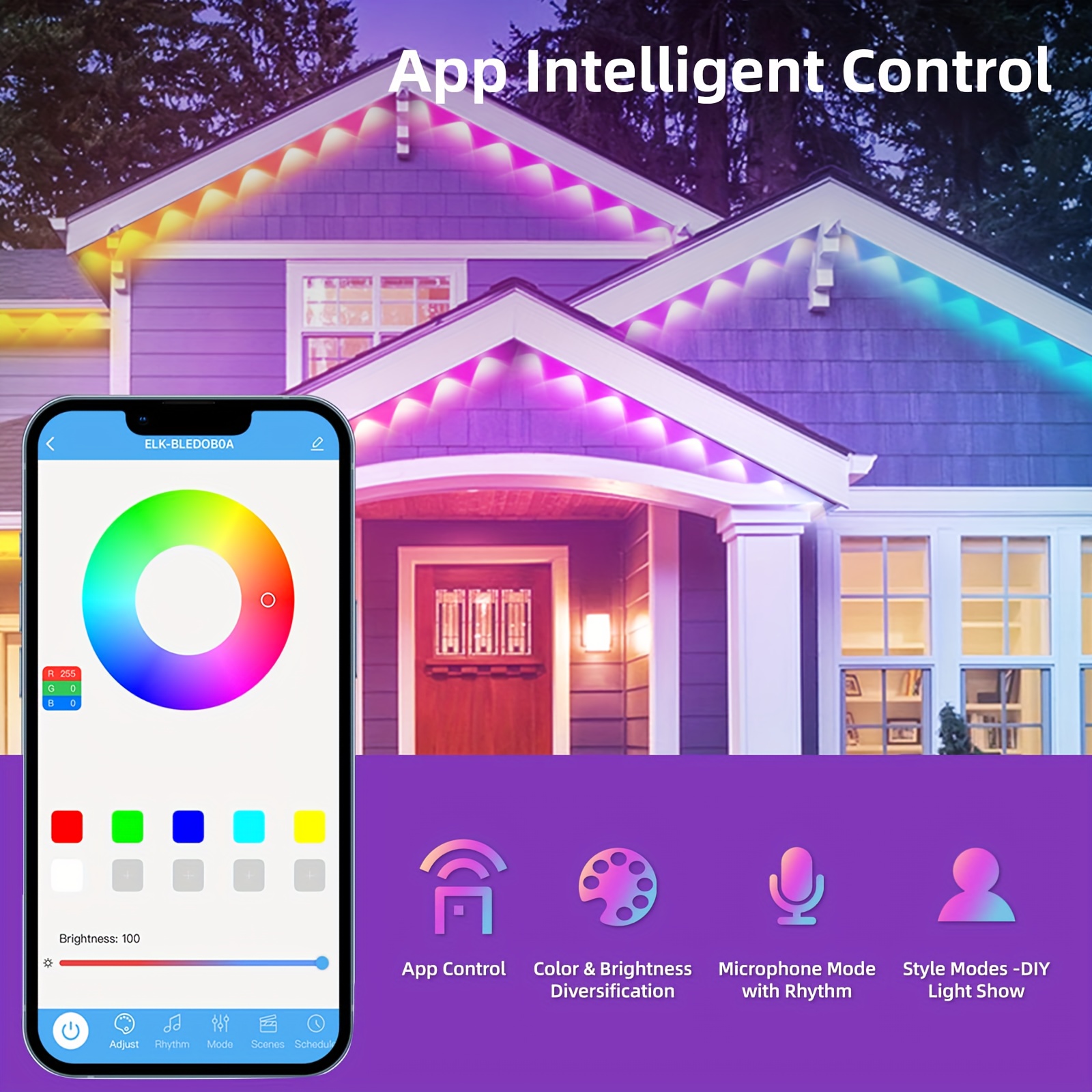 RGB+IC Smart Outdoor Eaves Lig – Outdoor Lighting Diy Bewertung und Preis