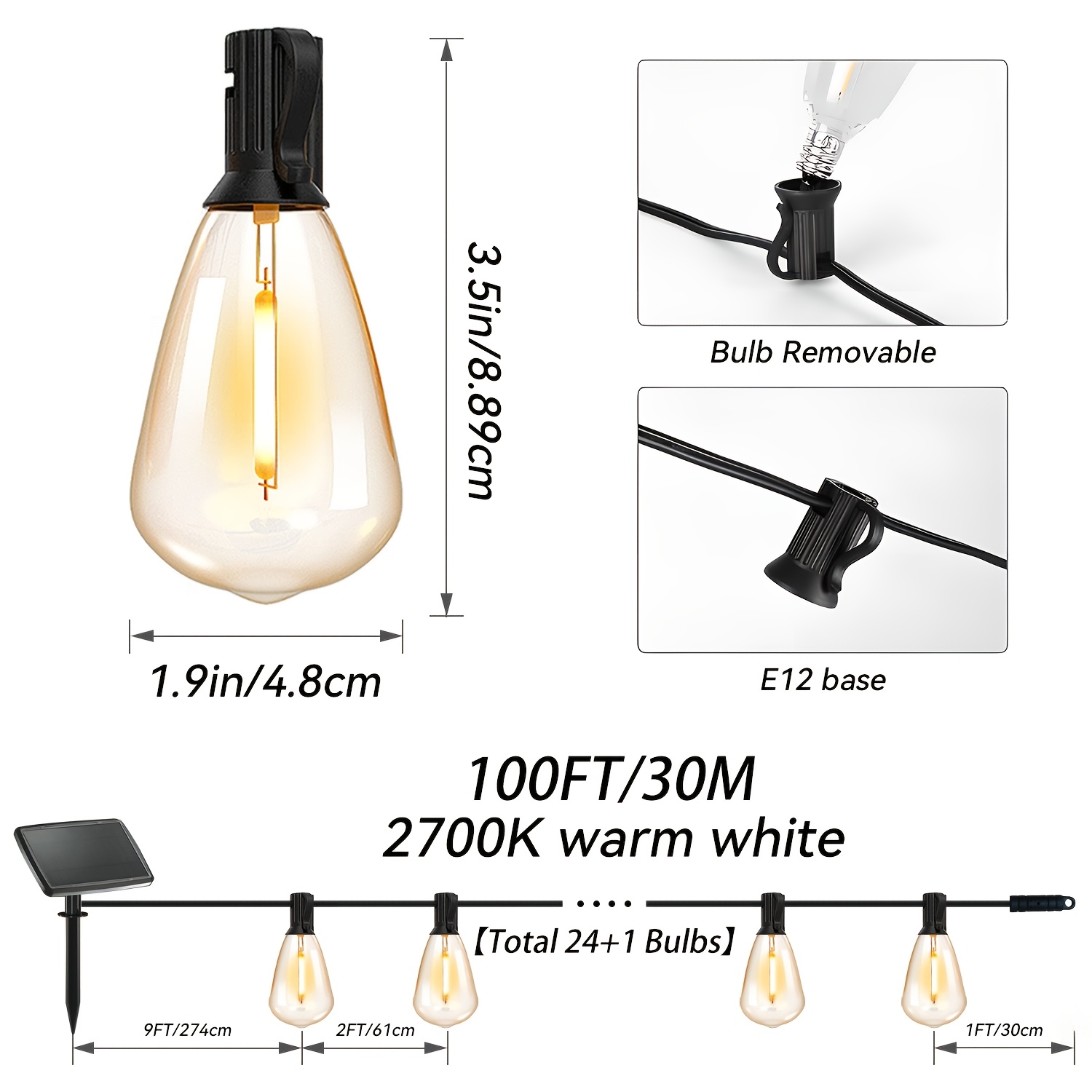 Solar Lights Outdoor, 100ft Pa – Outdoor Lighting For Christmas Bewertung und Preis