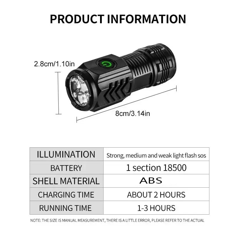 Mini 3LED Flashlight With Pen  – Outdoor Lighting Diy Bewertung und Preis