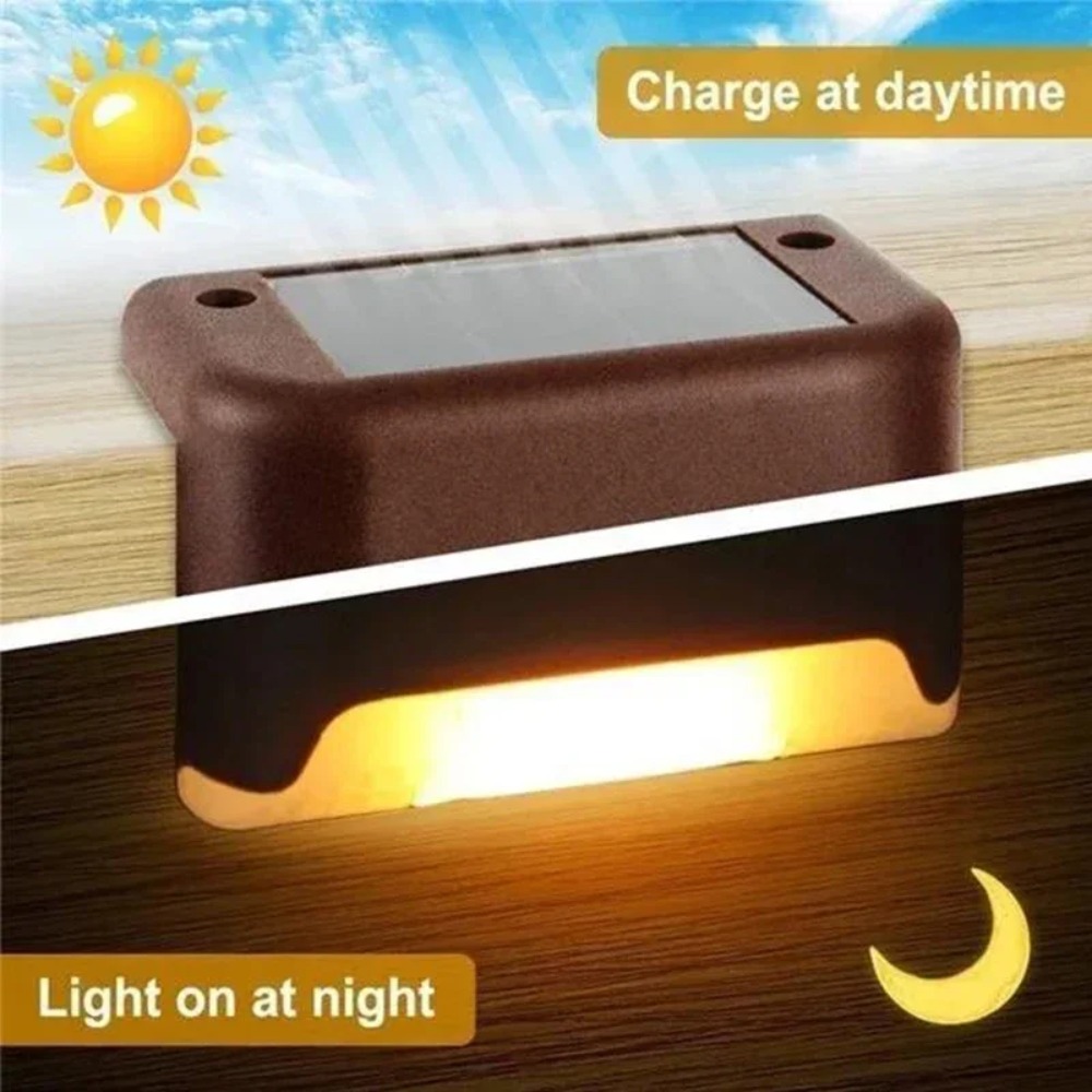 Warm/White LED Solar Step Lamp – Outdoor Lighting For Fence Bewertung und Preis