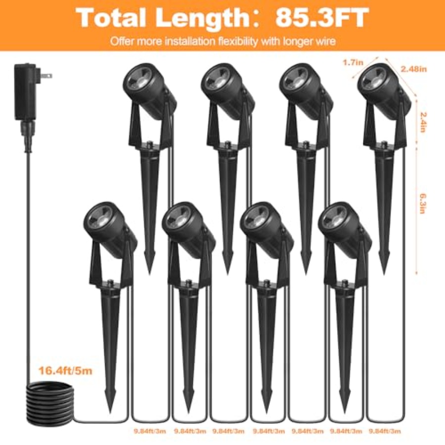 85.3FT LED Outdoor Landscape S – Outdoor Lighting Low Voltage Bewertung und Preis