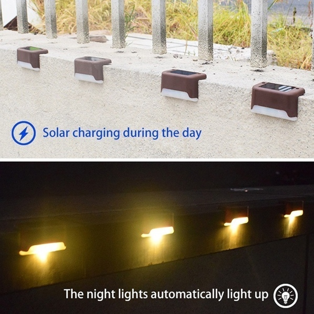 8/6/4/1pcs Solar Stair Street  – Outdoor Lighting For Fence Bewertung und Preis