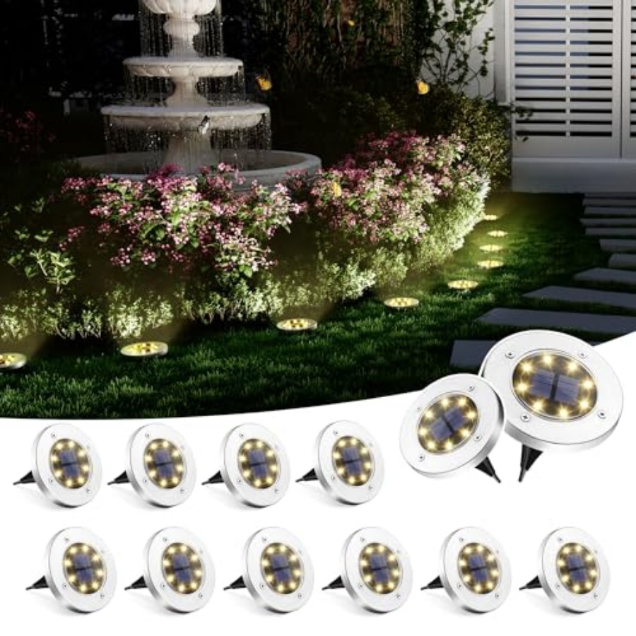 Solar Ground Lights Solar Ligh – Outdoor Lighting Patio Bewertung und Preis
