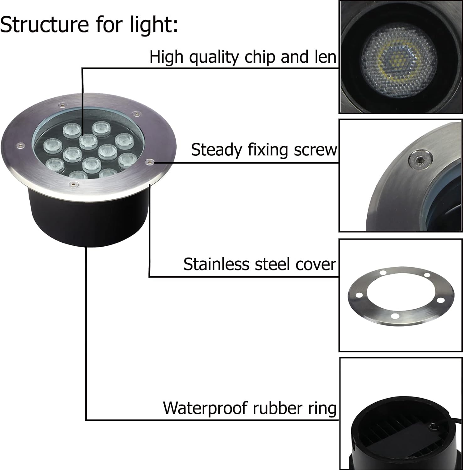 12W Outdoor In Ground Lights,2 – Outdoor Lighting Underground Wiring Bewertung und Preis
