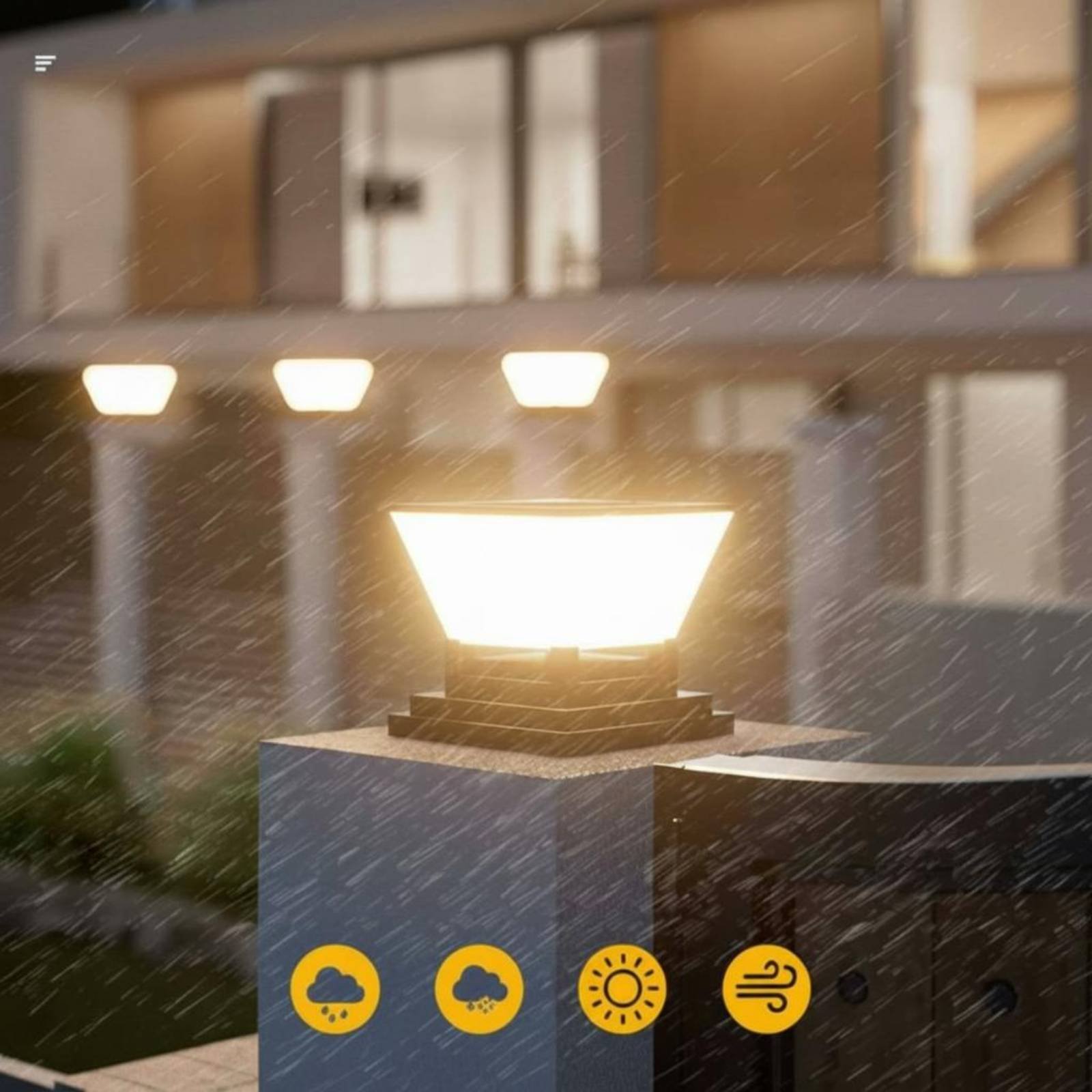 Solar Post Light Water Resista – Outdoor Lighting For Fence Bewertung und Preis